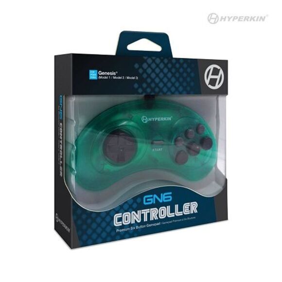 GN6 Premium Controller For Genesis (Mermaid Green) - Hyperkin - Picture 3 of 3